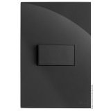 Conjunto Interruptor Paralelo Horizontal 4x2 - RECTA Grafite Gloss